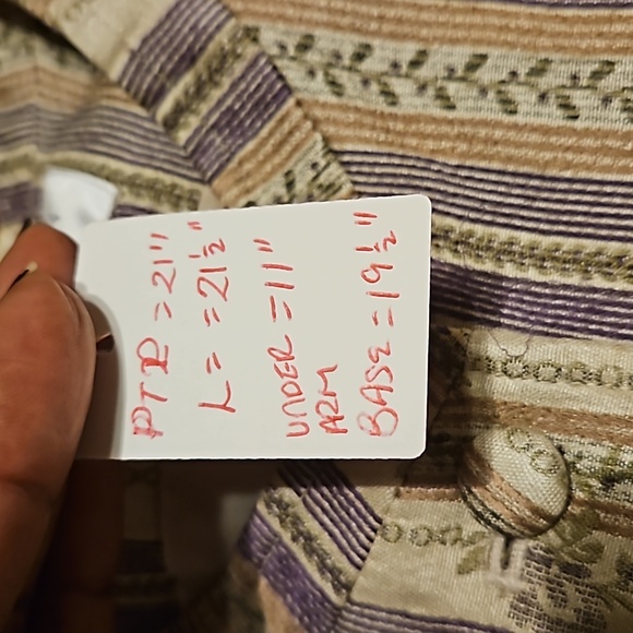 Vtg Rena Rowan Womens Silk Blend Blazer Jacket Gold Purple Floral Print Plus - Picture 10 of 14